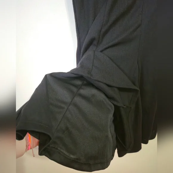 3/$20 AEROPOSTALE Black Sweetheart Pointelle Fit & Flare Mini Dress, xsmall - Picture 7 of 9